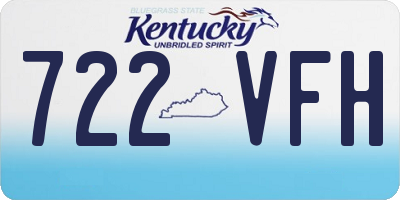 KY license plate 722VFH