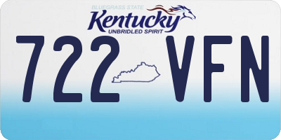KY license plate 722VFN
