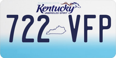 KY license plate 722VFP