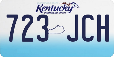 KY license plate 723JCH