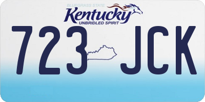 KY license plate 723JCK