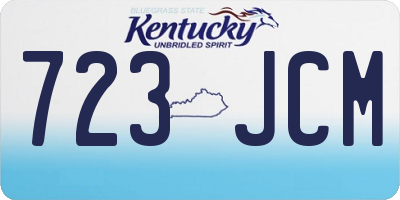 KY license plate 723JCM