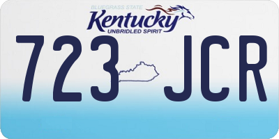 KY license plate 723JCR