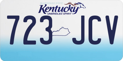 KY license plate 723JCV