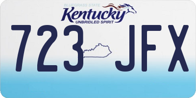 KY license plate 723JFX