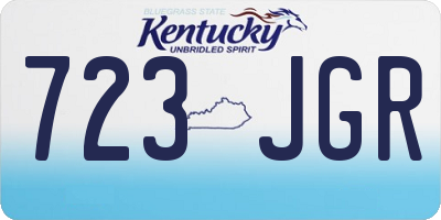 KY license plate 723JGR