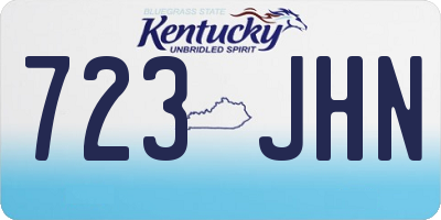 KY license plate 723JHN