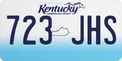 KY license plate 723JHS