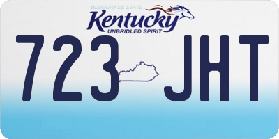 KY license plate 723JHT