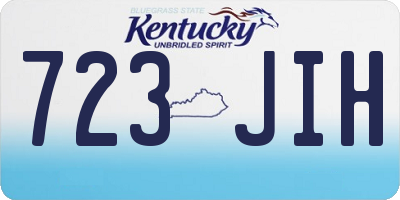 KY license plate 723JIH