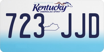 KY license plate 723JJD