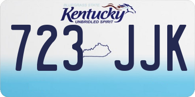 KY license plate 723JJK