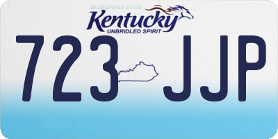 KY license plate 723JJP