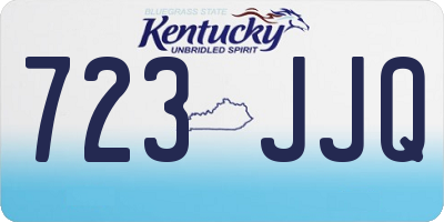 KY license plate 723JJQ