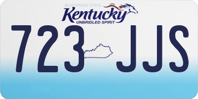 KY license plate 723JJS