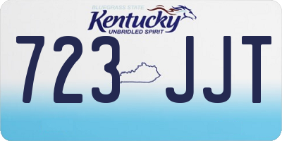 KY license plate 723JJT