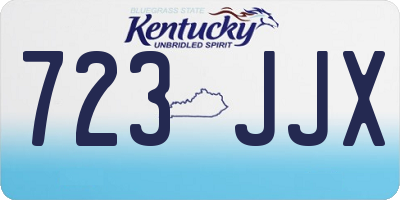 KY license plate 723JJX