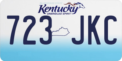KY license plate 723JKC