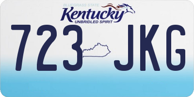 KY license plate 723JKG
