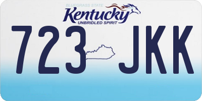 KY license plate 723JKK