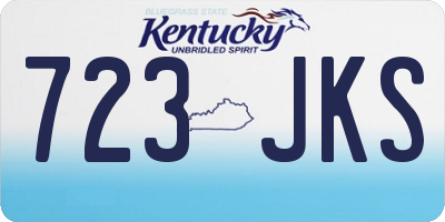 KY license plate 723JKS