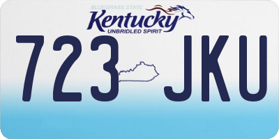 KY license plate 723JKU