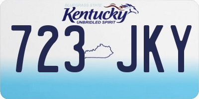 KY license plate 723JKY