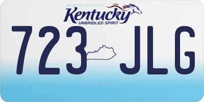 KY license plate 723JLG