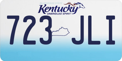 KY license plate 723JLI