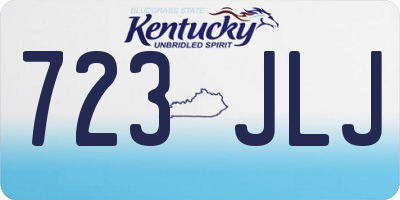KY license plate 723JLJ