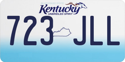 KY license plate 723JLL