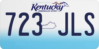 KY license plate 723JLS