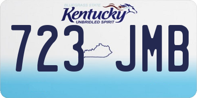 KY license plate 723JMB