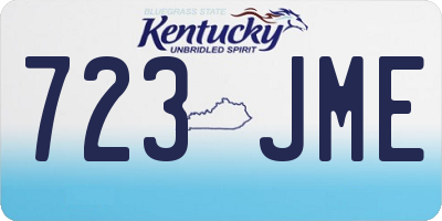 KY license plate 723JME