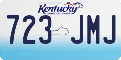 KY license plate 723JMJ