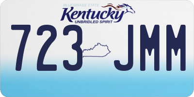 KY license plate 723JMM