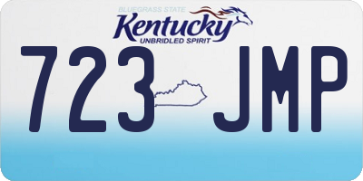 KY license plate 723JMP