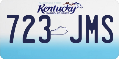 KY license plate 723JMS