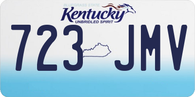 KY license plate 723JMV