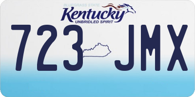 KY license plate 723JMX