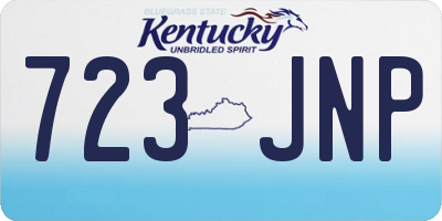 KY license plate 723JNP