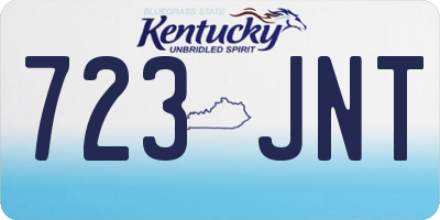 KY license plate 723JNT