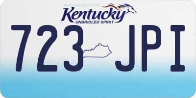 KY license plate 723JPI