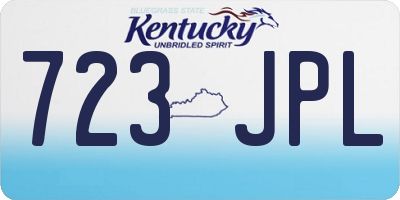 KY license plate 723JPL