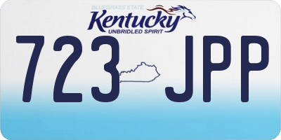 KY license plate 723JPP