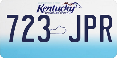 KY license plate 723JPR