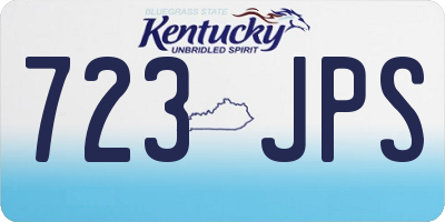 KY license plate 723JPS