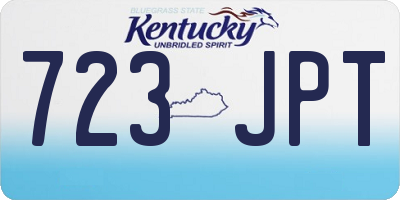 KY license plate 723JPT