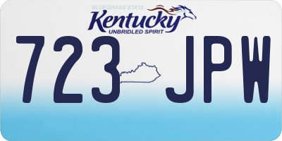 KY license plate 723JPW