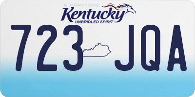 KY license plate 723JQA